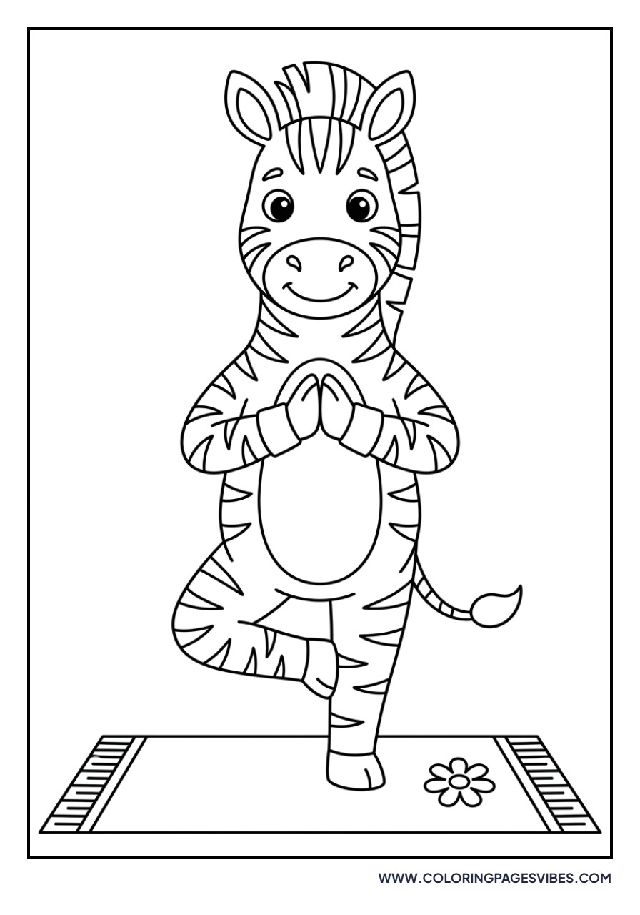 Zebra Yoga Pose