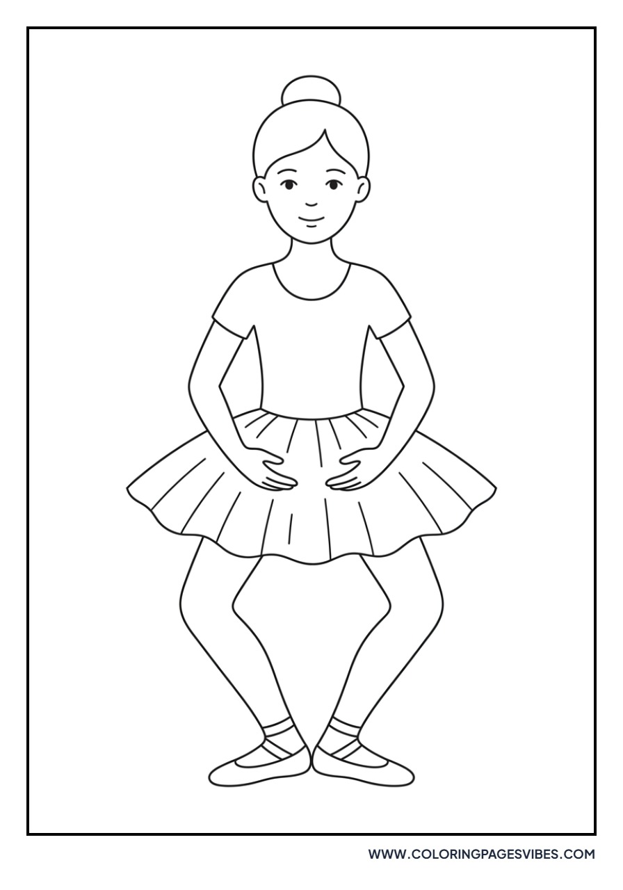 Ballerina Doing a Plie