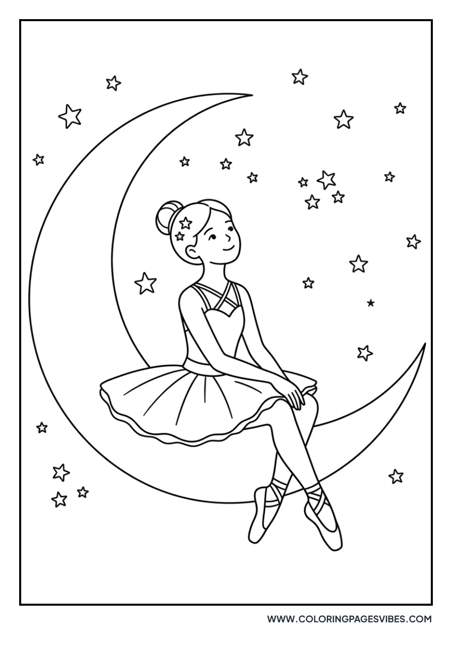 Ballerina on a Moon Beam