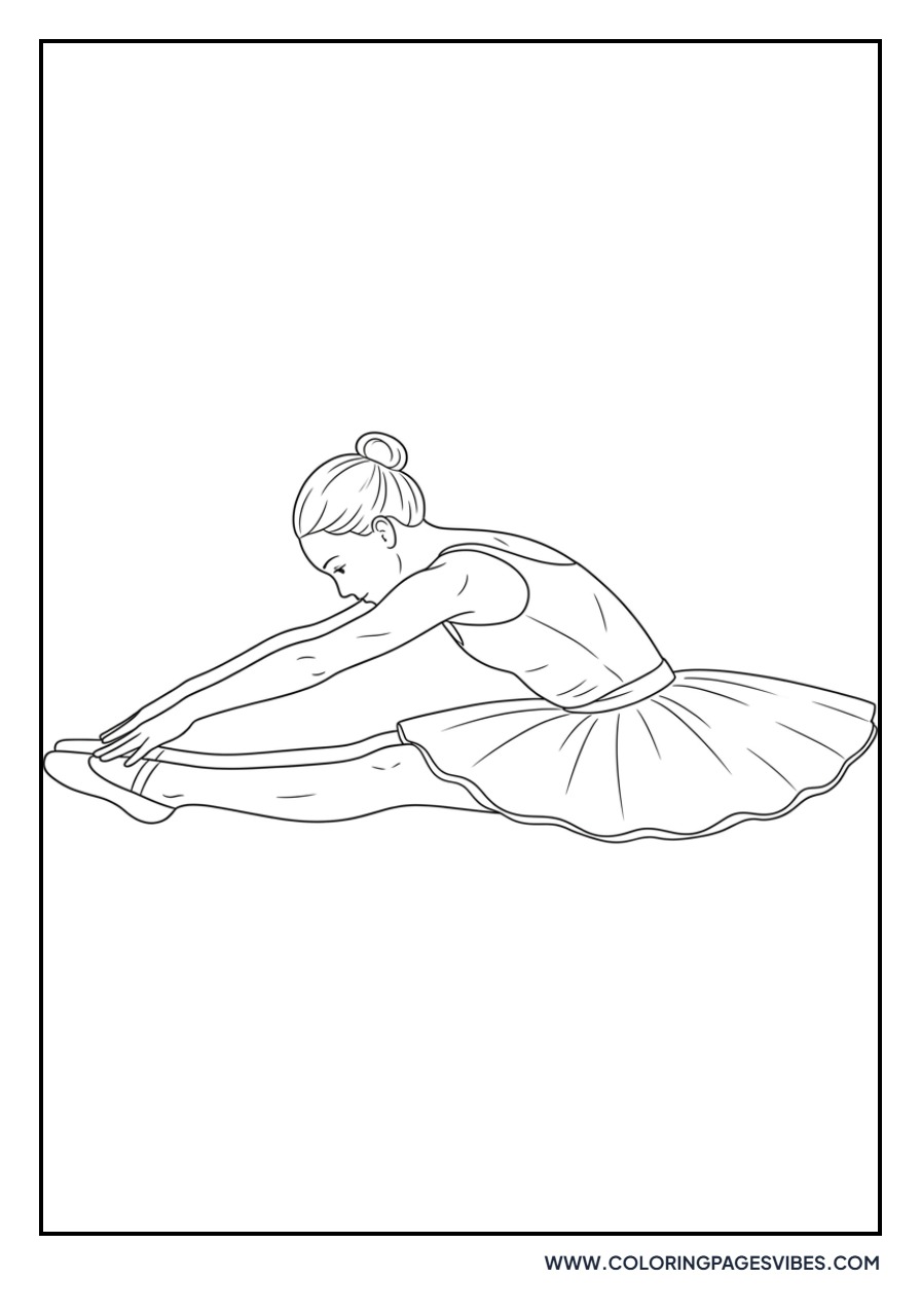 Ballerina Stretching her Legs