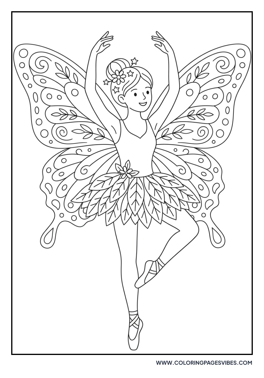 Ballerina with Butterfly Wings