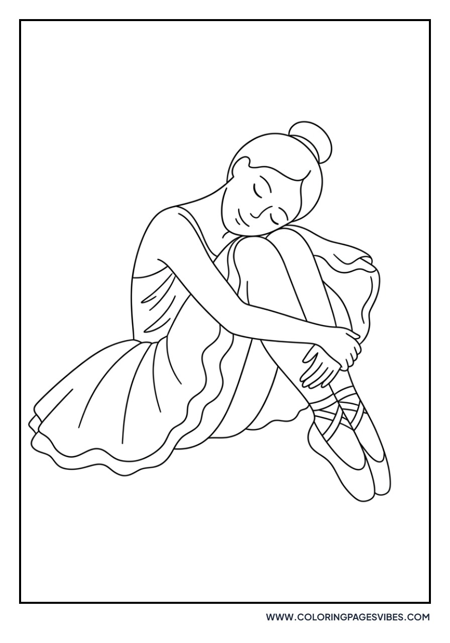 Ballerina's Dreamy Sleeping Pose