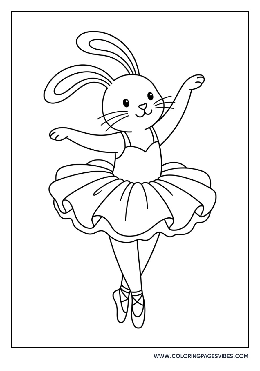 Bunny Ballerina in a Tutu