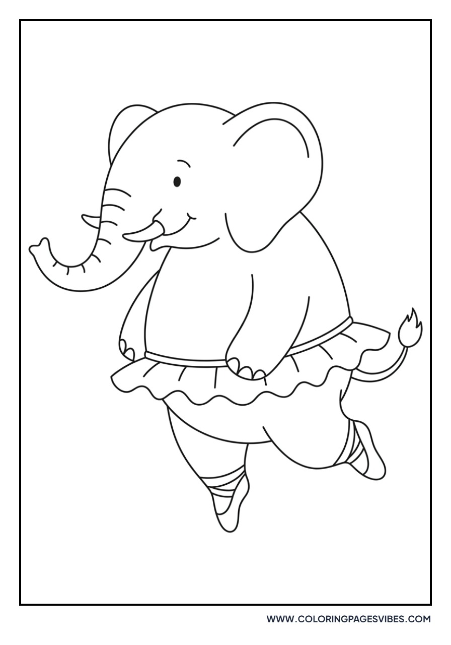 Elephant Ballerina Balancing