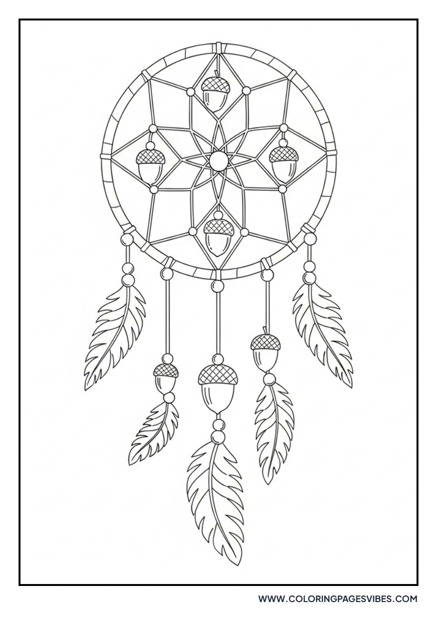 Acorn Bead Dream Catcher