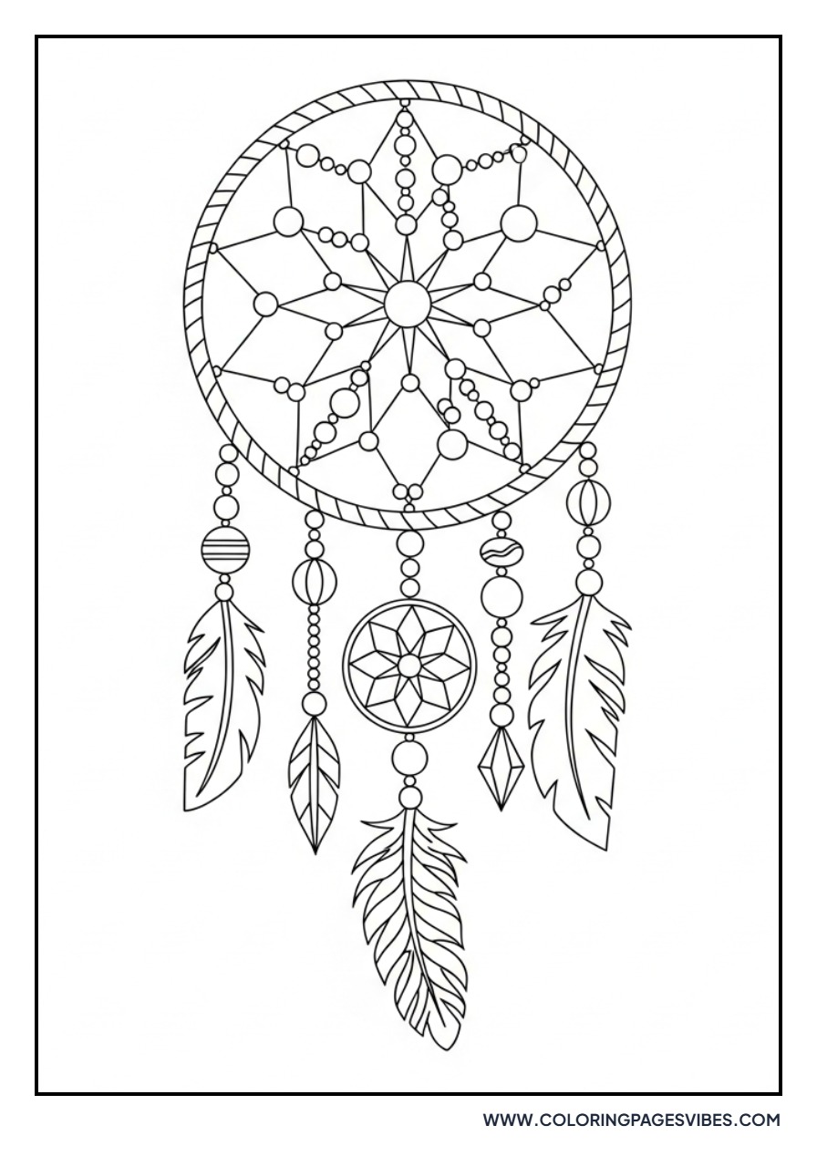 Artistic Bead Dream Catcher