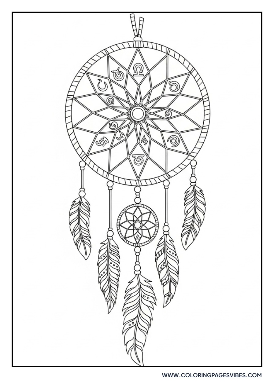 Artistic Tribal Dream Catcher