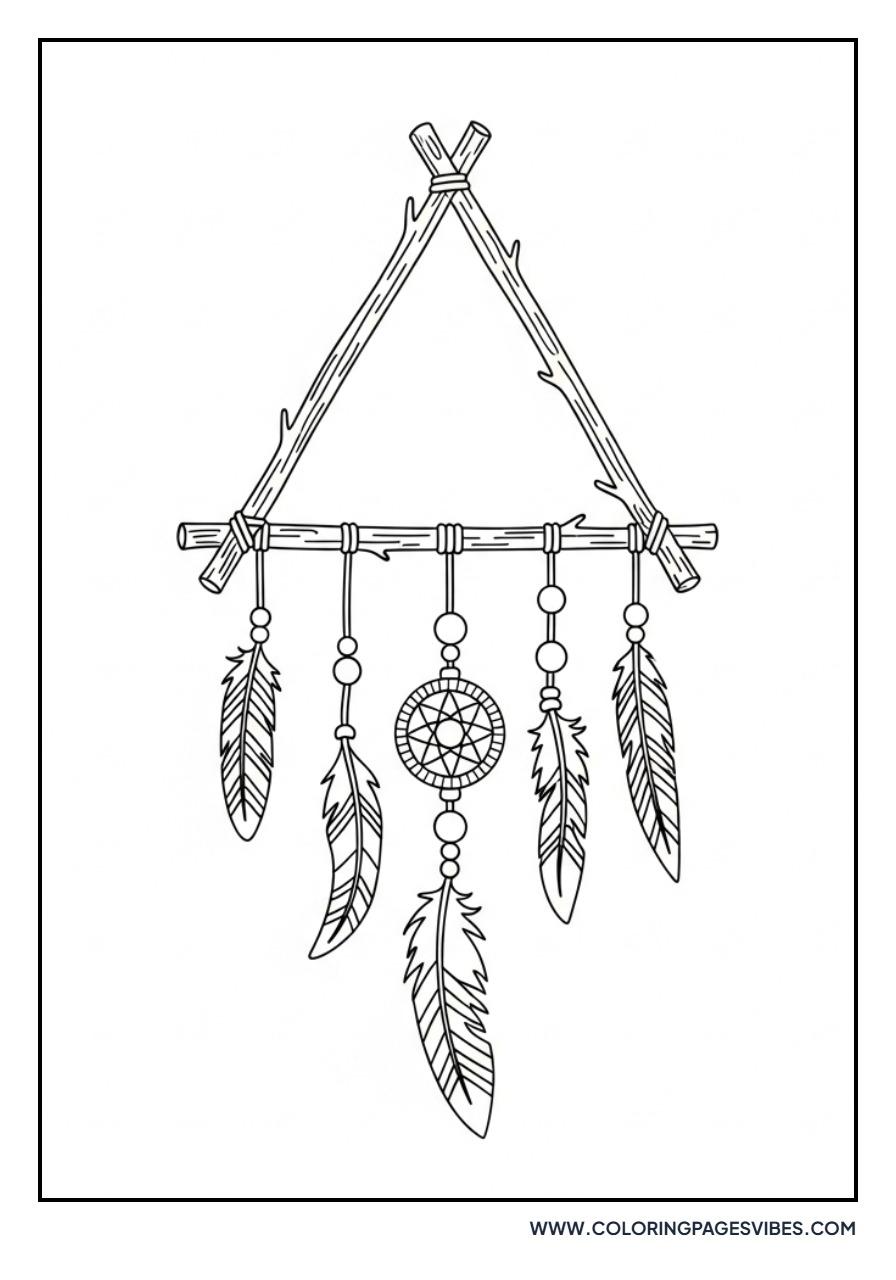 Basic Triangle Dream Catcher