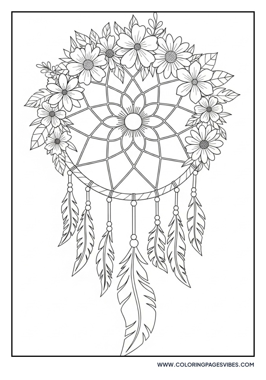 Floral Crown Dream Catcher