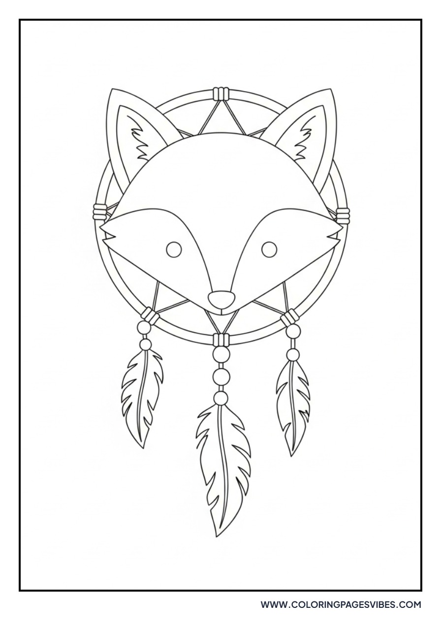 Fox Head Dream Catcher