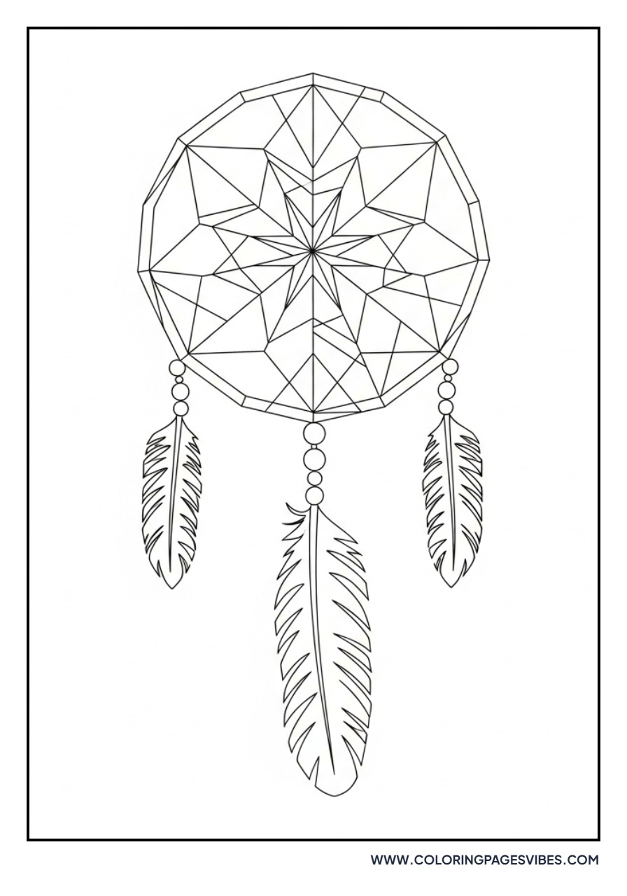 Geometric Pattern Dream Catcher