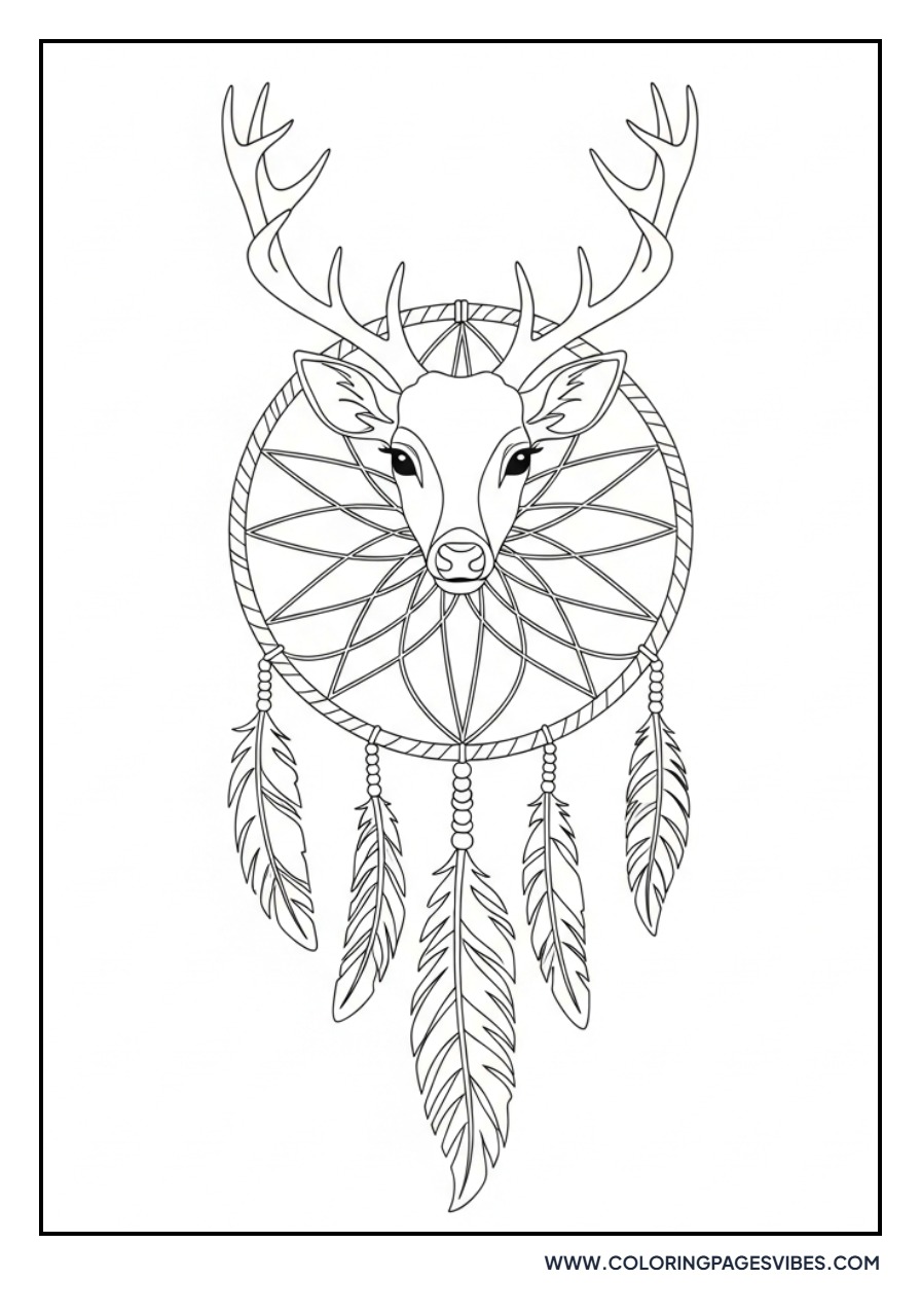 Graceful Deer Dream Catcher