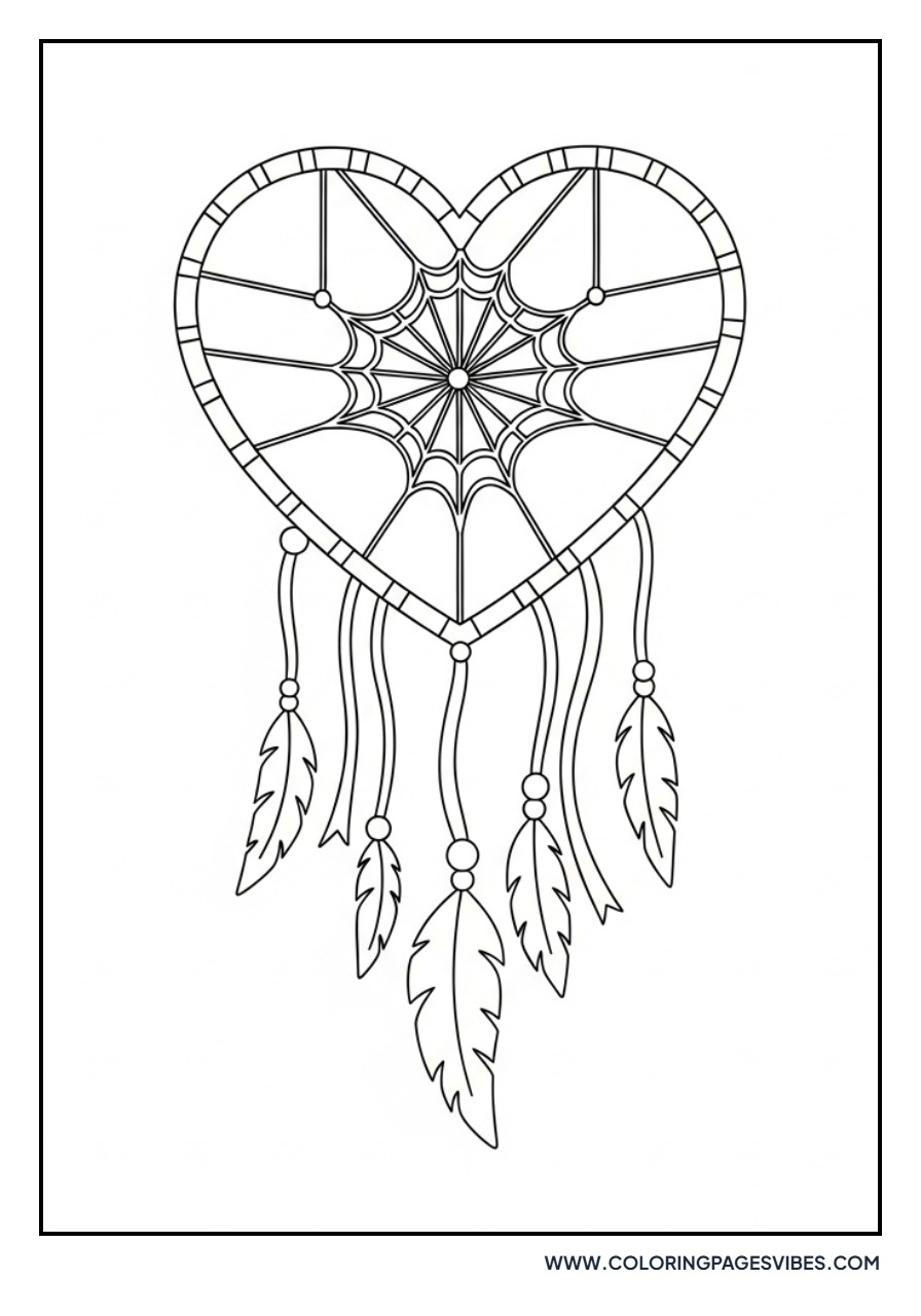 Heart Shape Dream Catcher
