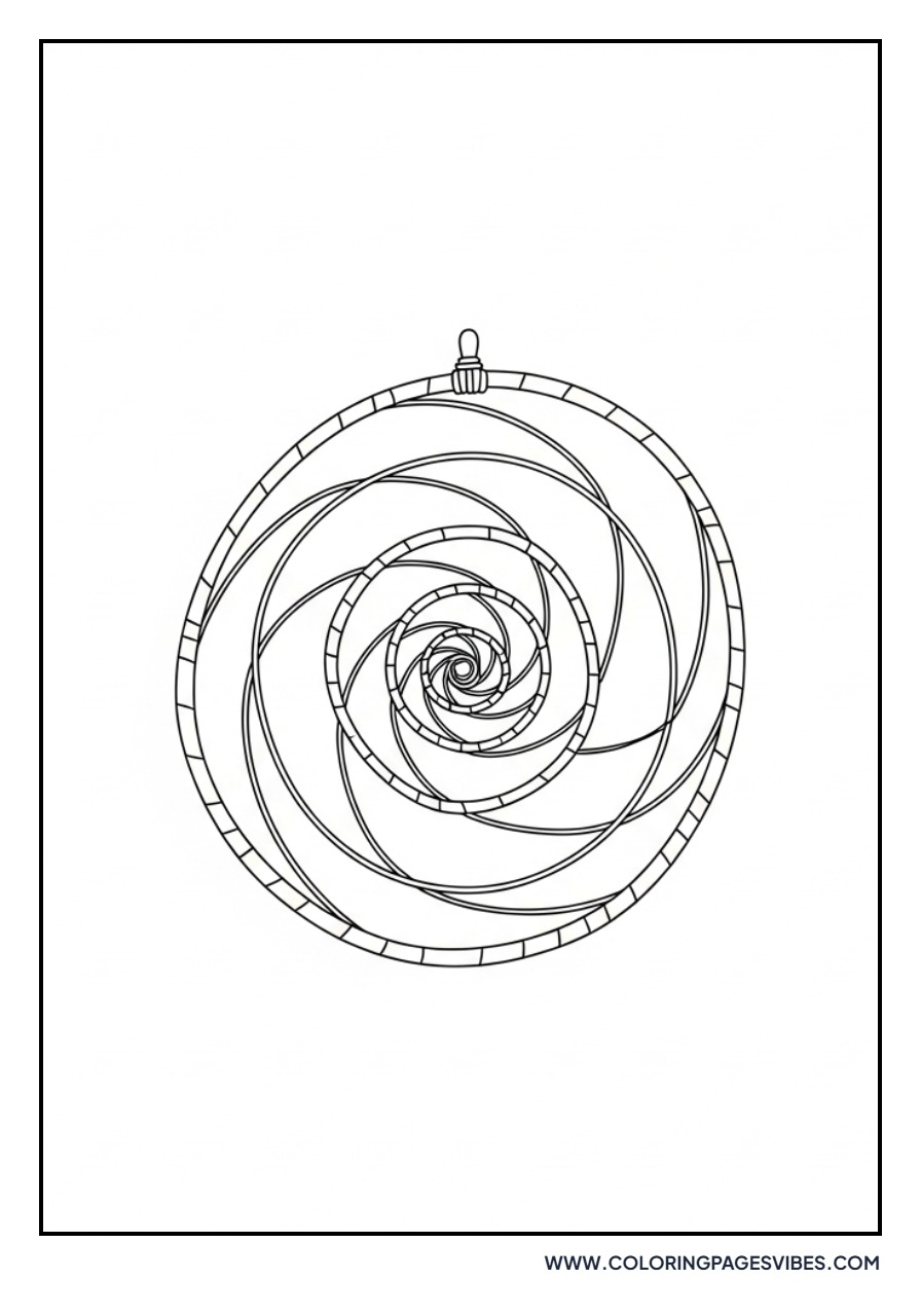 Intricate Spiral Dream Catcher