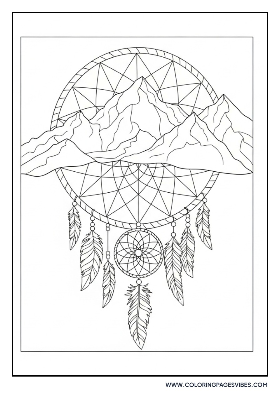 Mountain Peak Dream Catcher