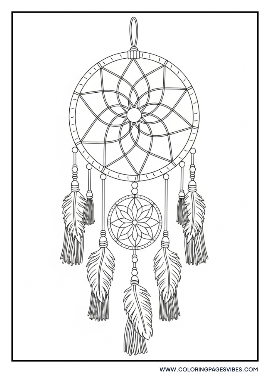 Ornate Tassel Dream Catcher