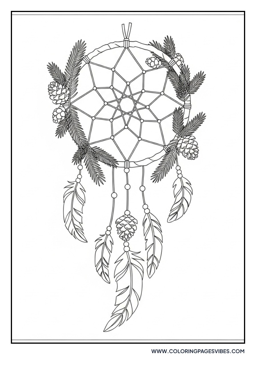 Pine Cone Dream Catcher