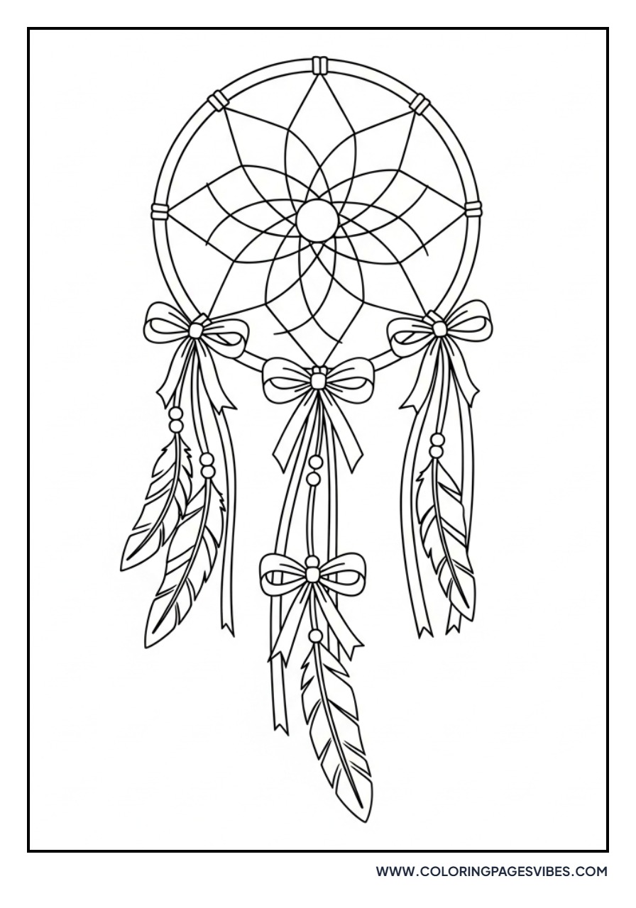 Simple Ribbon Dream Catcher