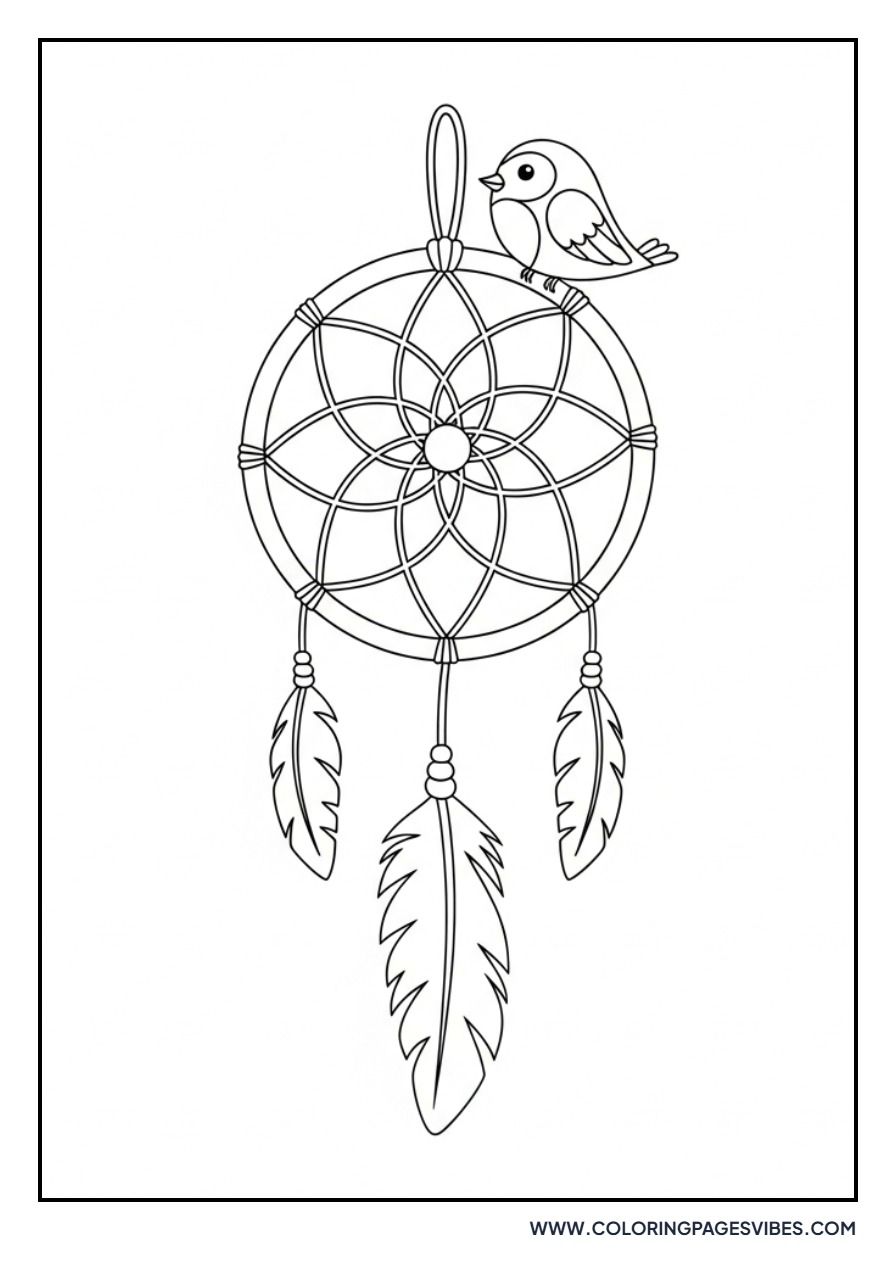 Small Bird Dream Catcher
