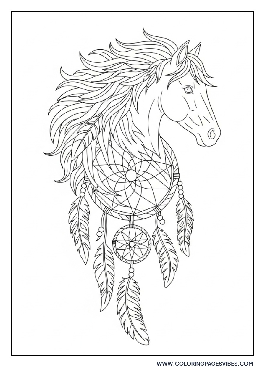 Spirit Horse Dream Catcher