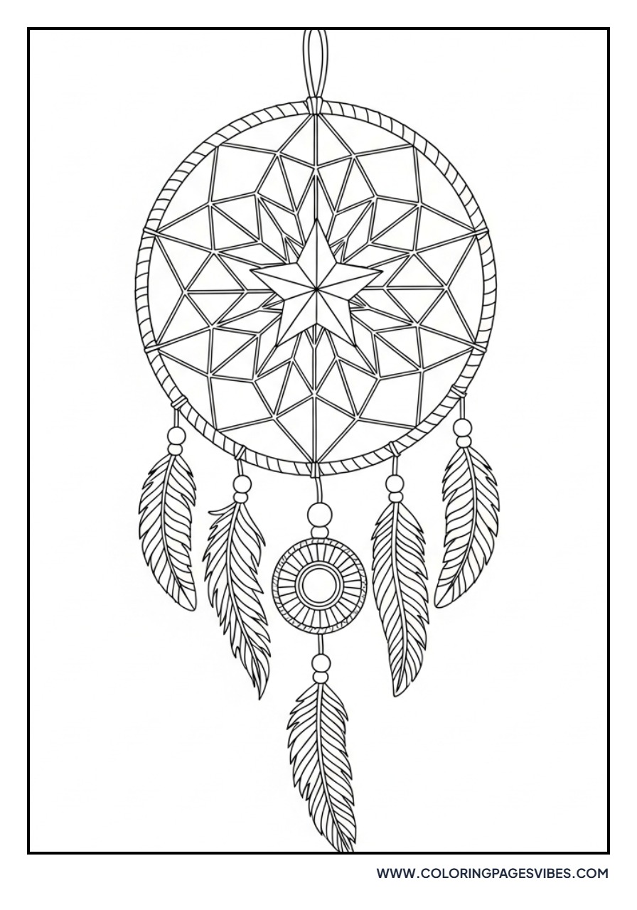 Star Center Dream Catcher