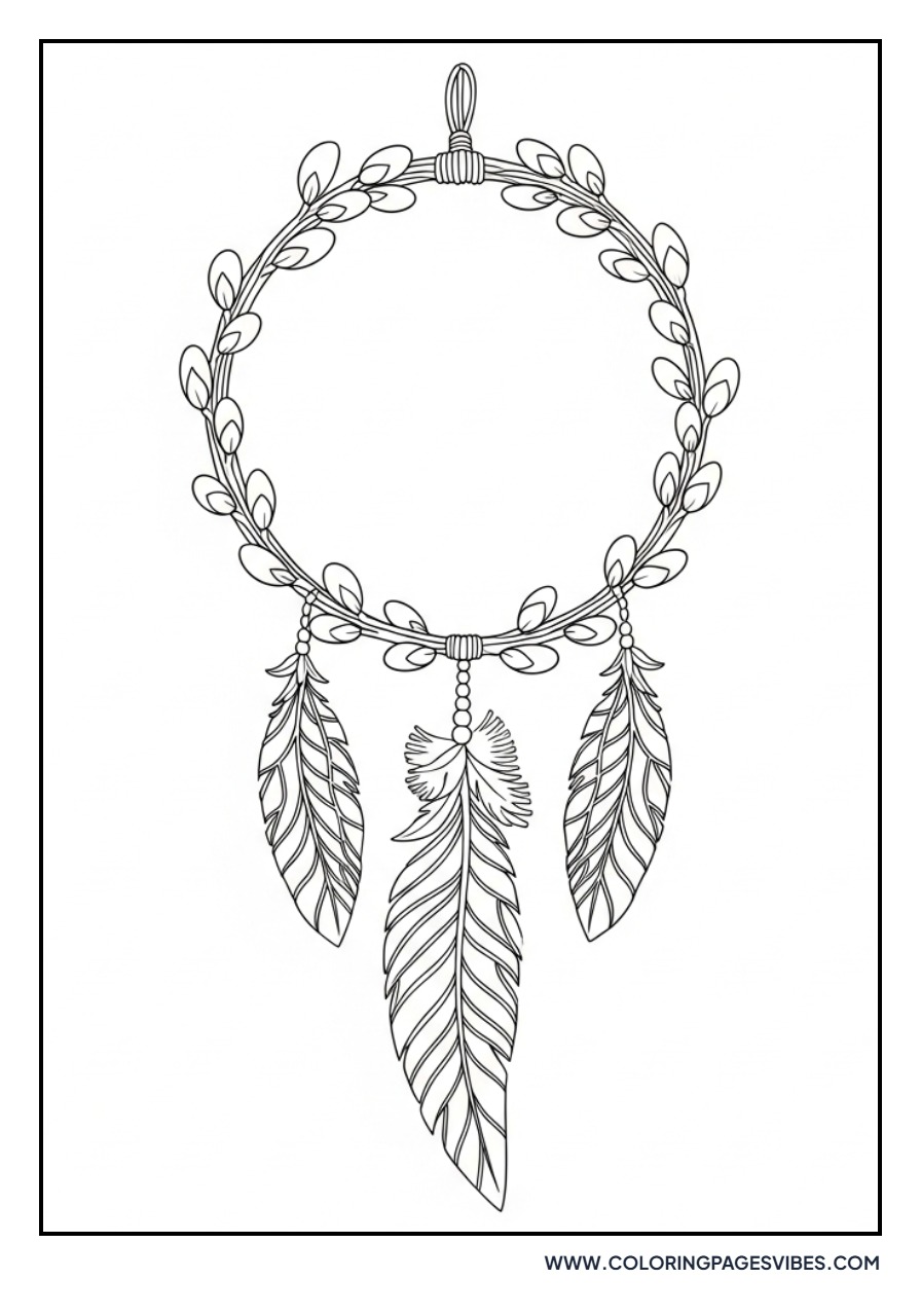 Stylized Willow Dream Catcher