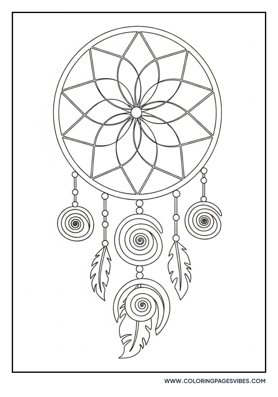 Swirl Pattern Dream Catcher