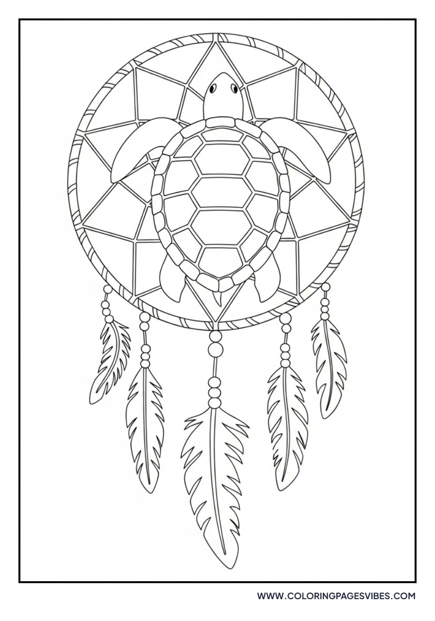 Turtle Shell Dream Catcher