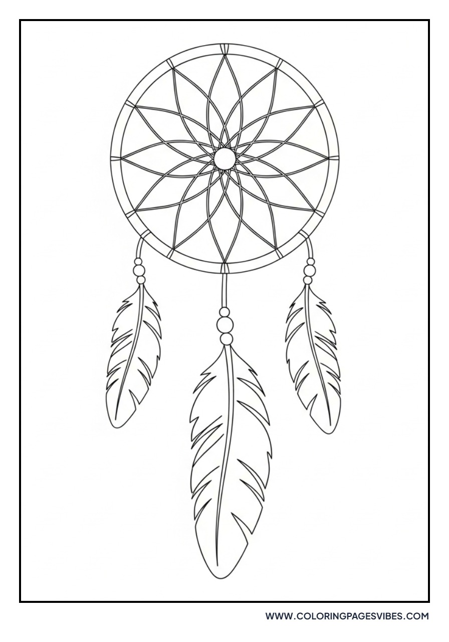 Two Large Feathers Dream Catcher