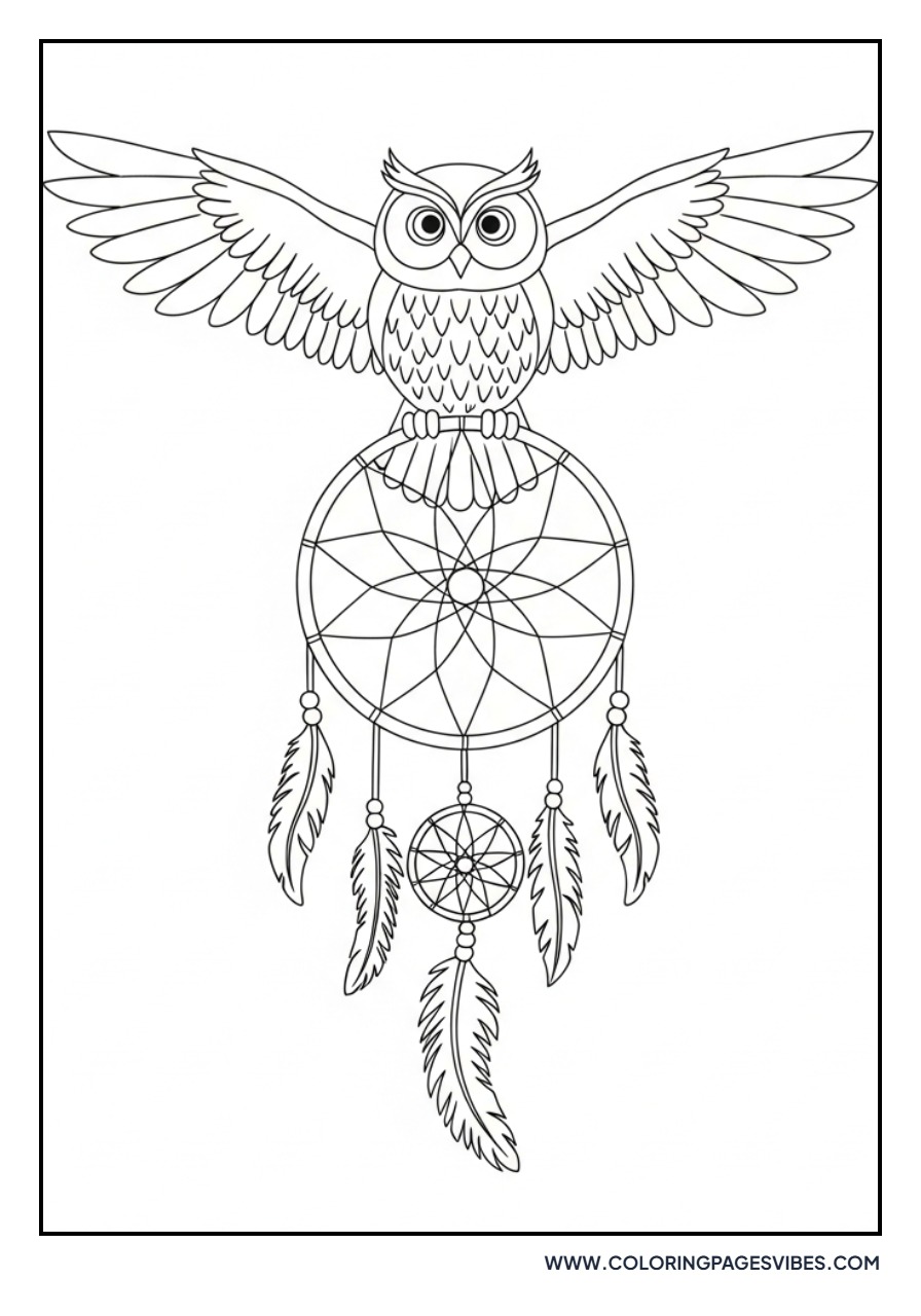 Wise Owl Dream Catcher