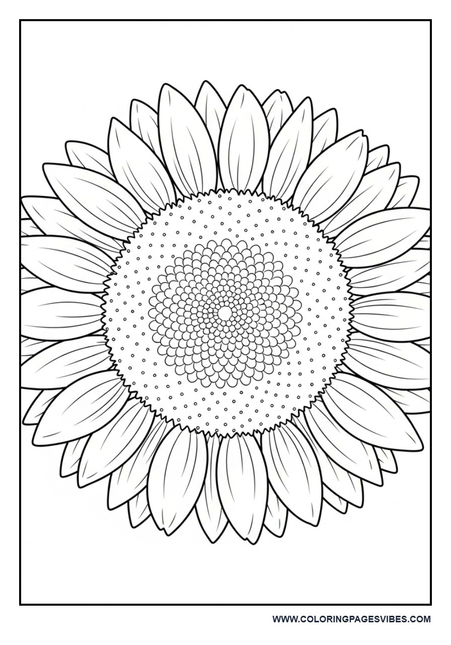 Basic Sunflower Front View
