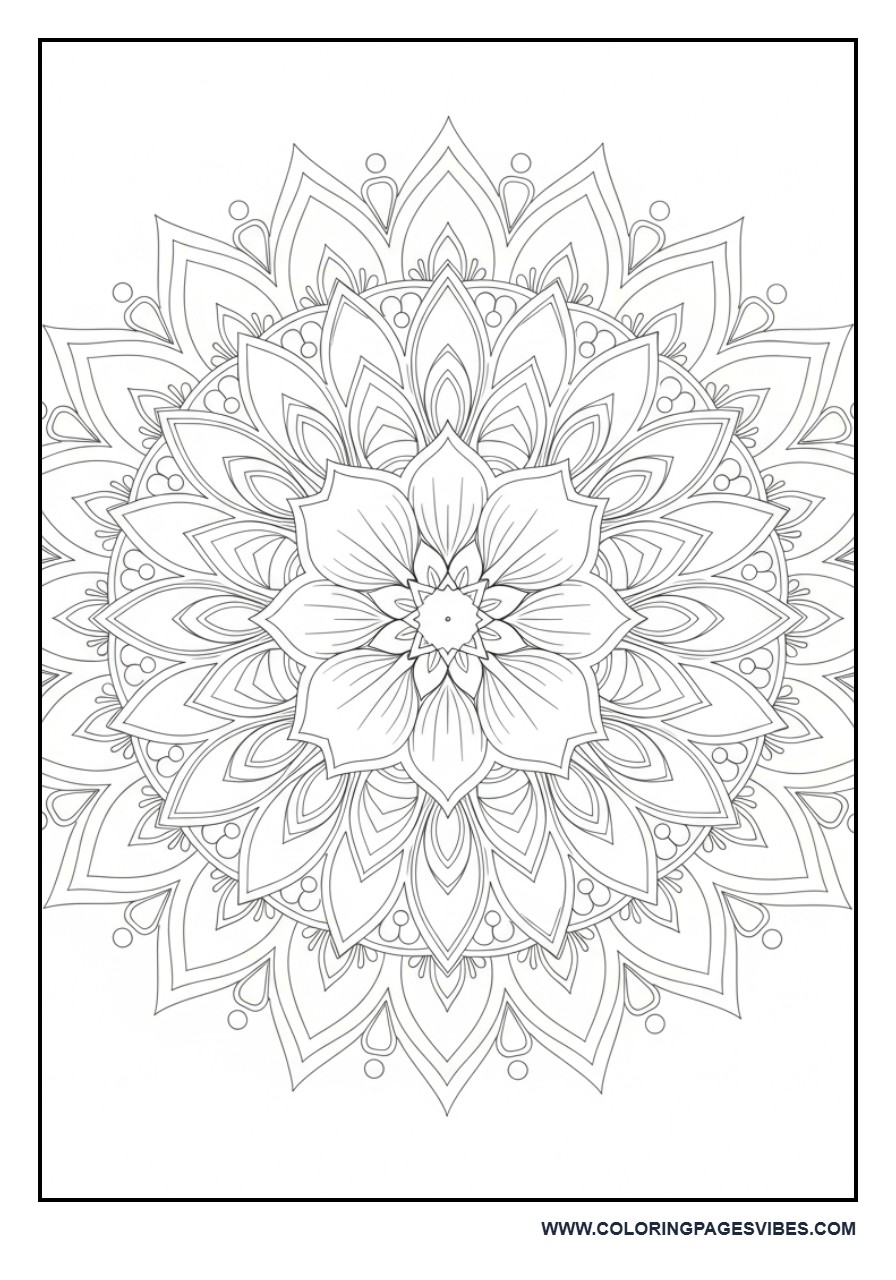 Decorative Floral Mandala