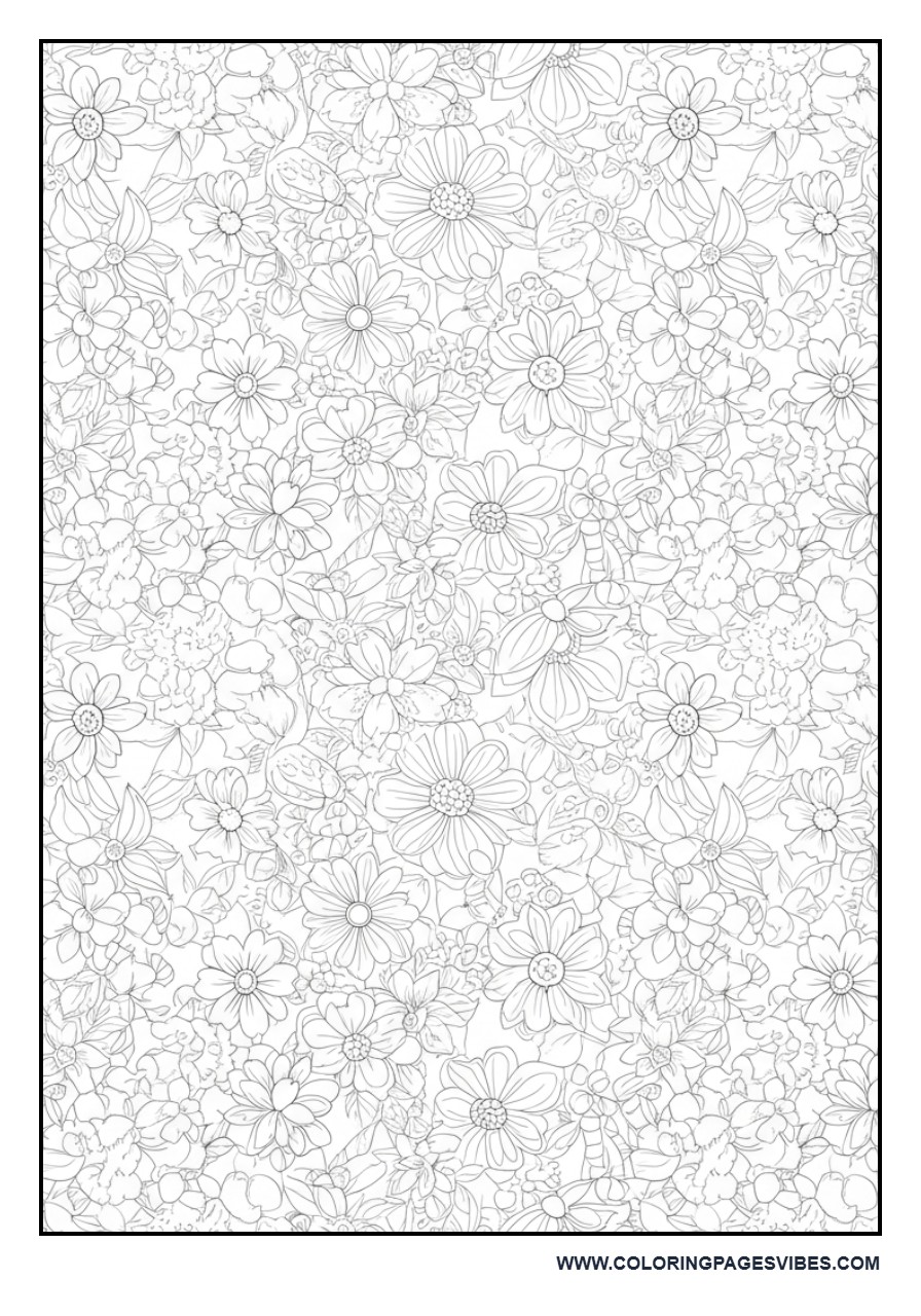 Dense Floral Pattern