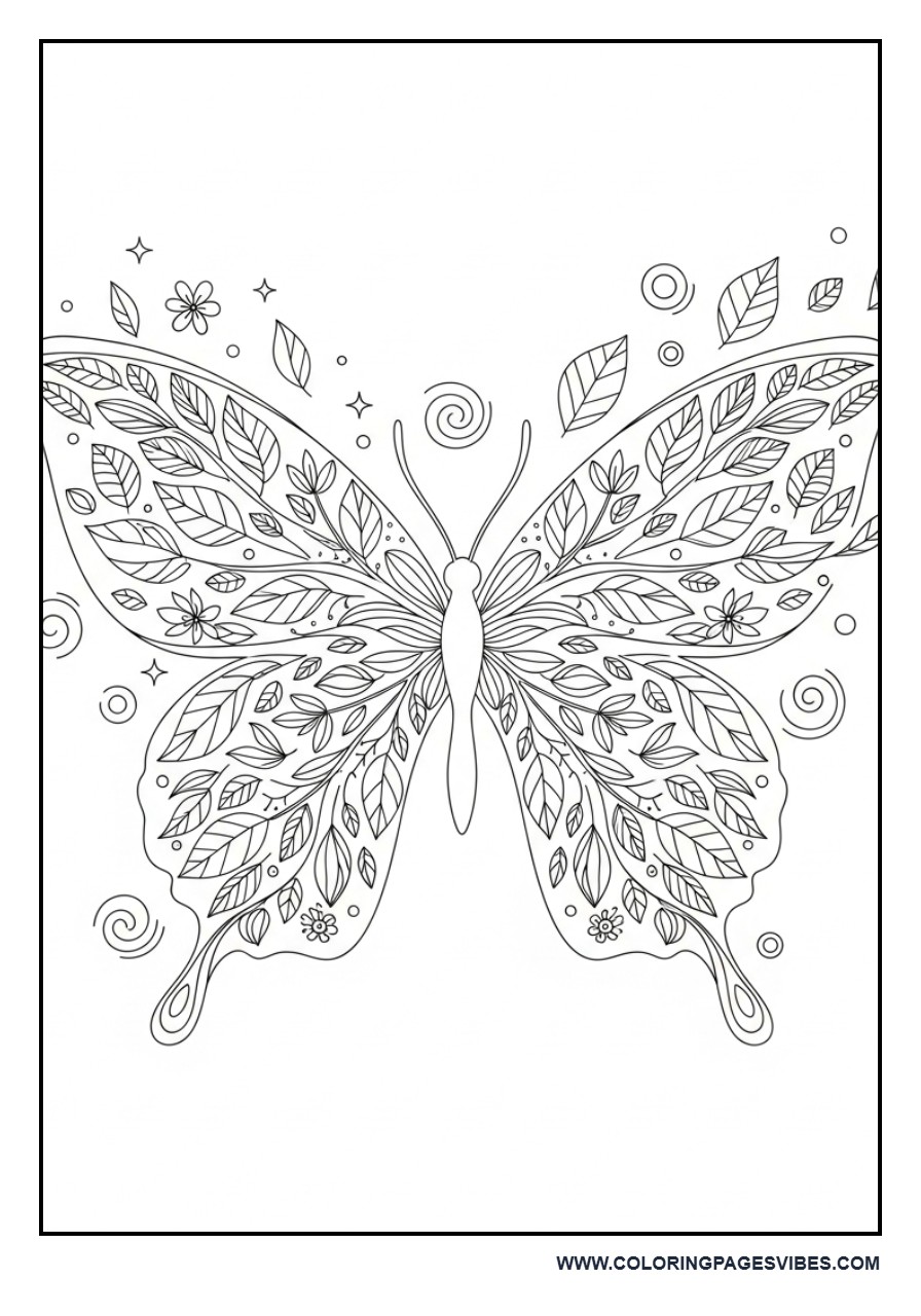 Floral Animal Fusion (Butterfly + Flowers)