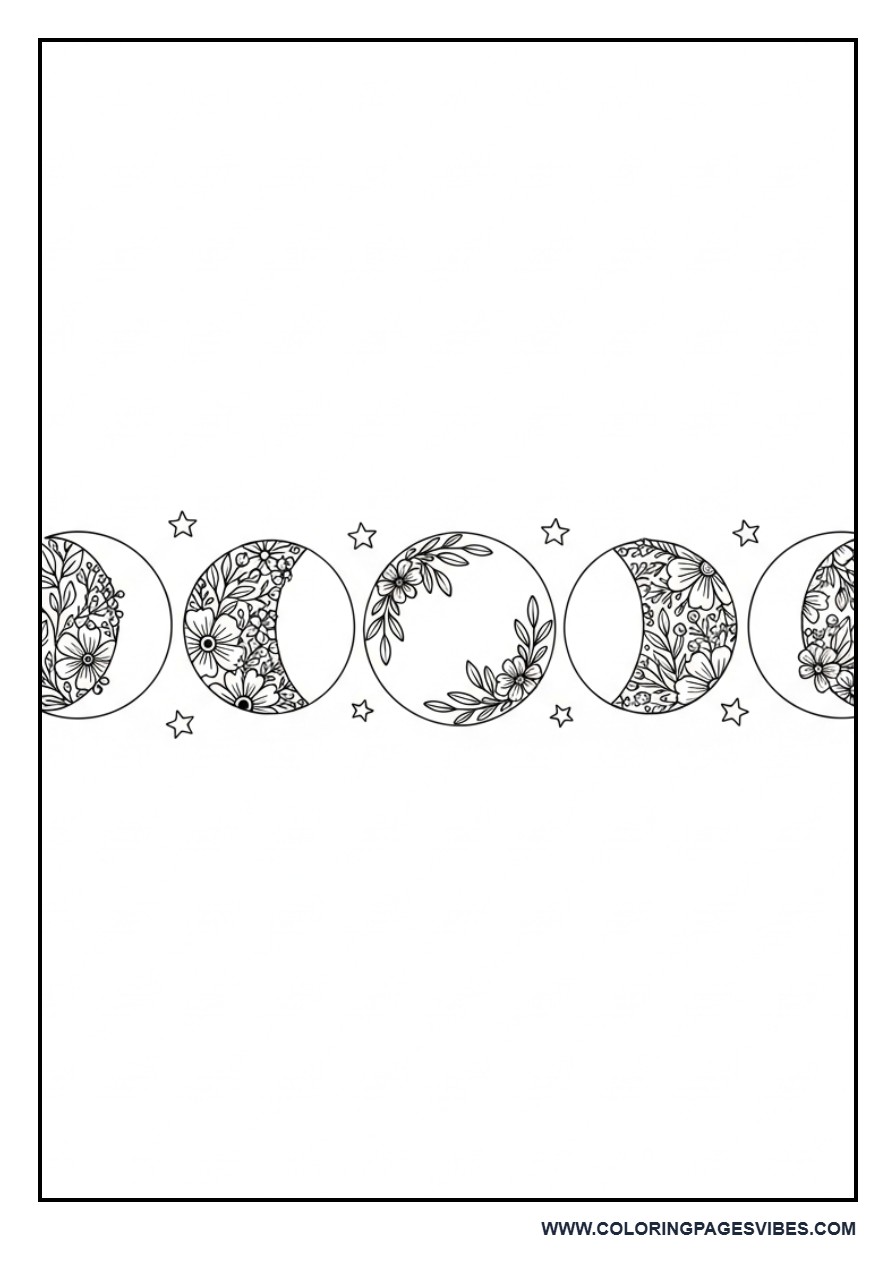 Floral Moon Phases