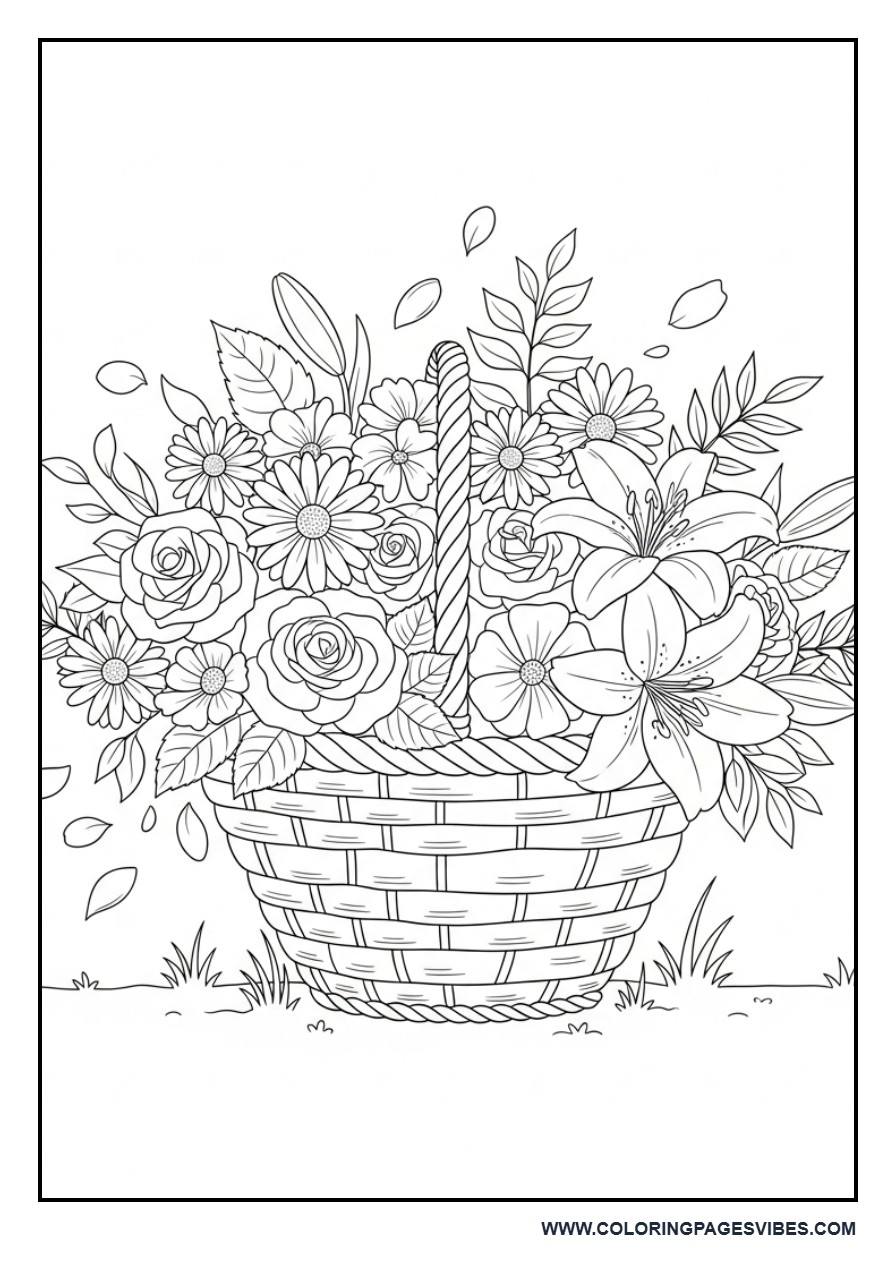 Flower Basket Arrangement