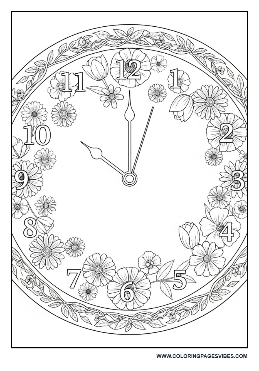 Flower Clock Design