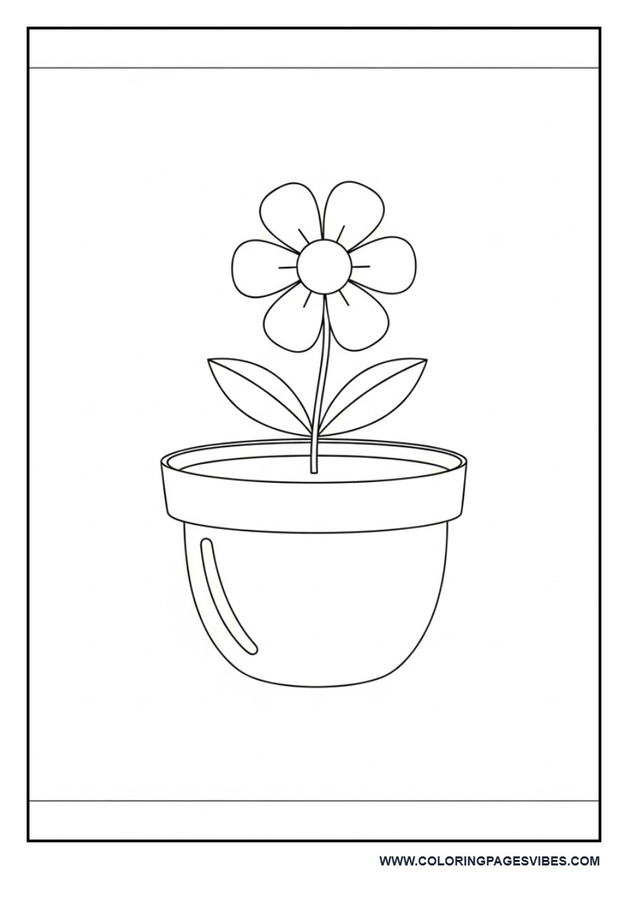 Flower in Pot (Minimal)