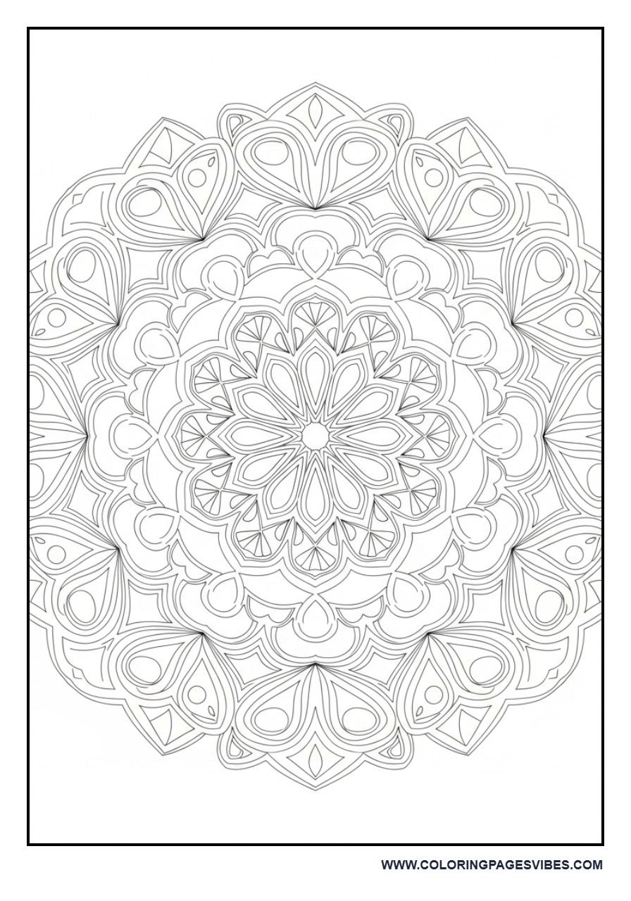 Geometric Floral Mandala