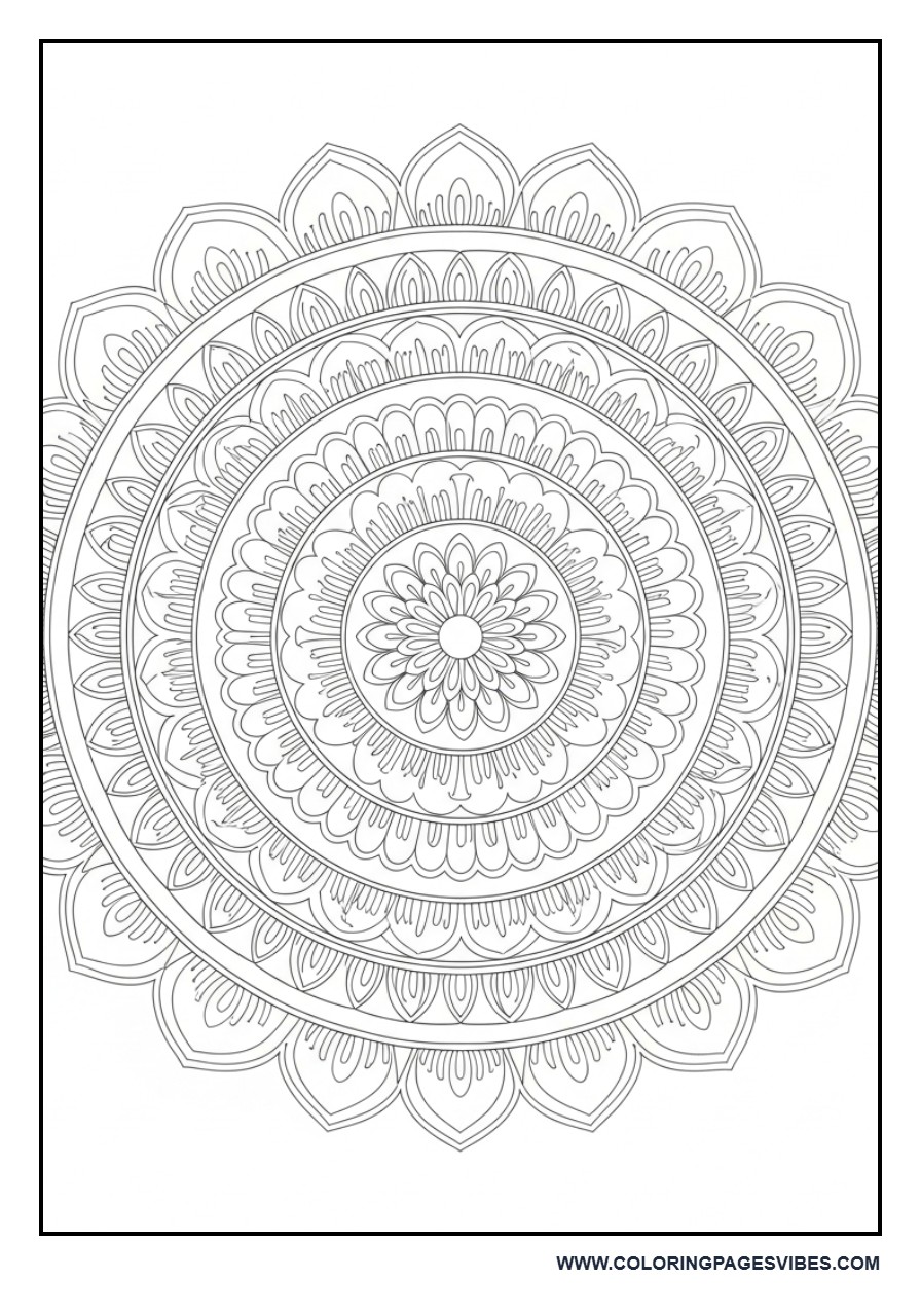 Layered Petal Mandala