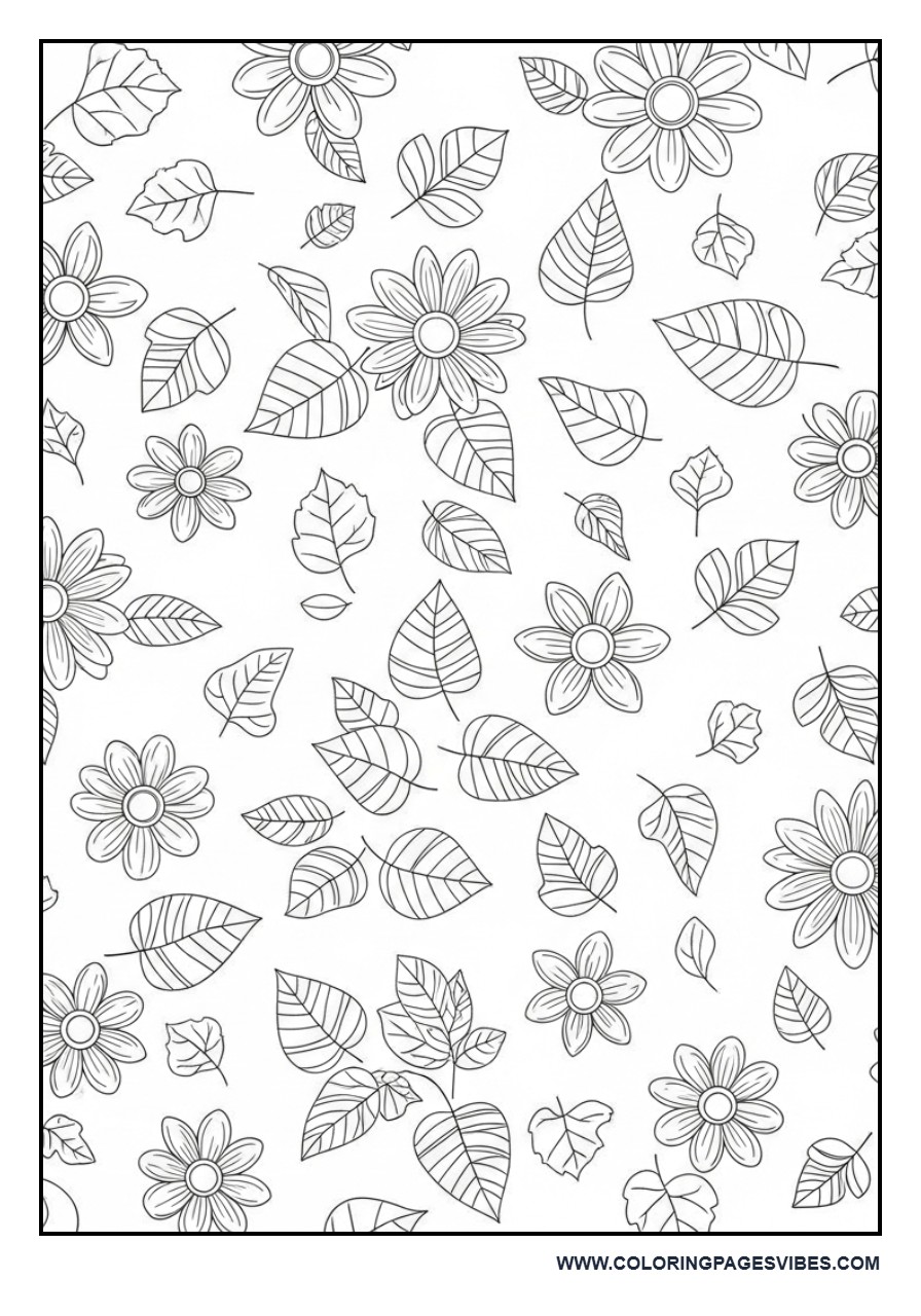 Leaf and Flower Pattern