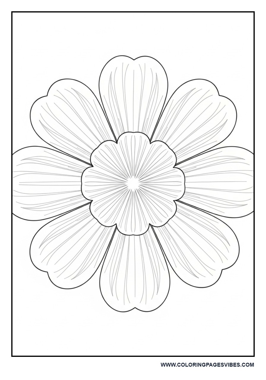 Minimal Mandala Flower