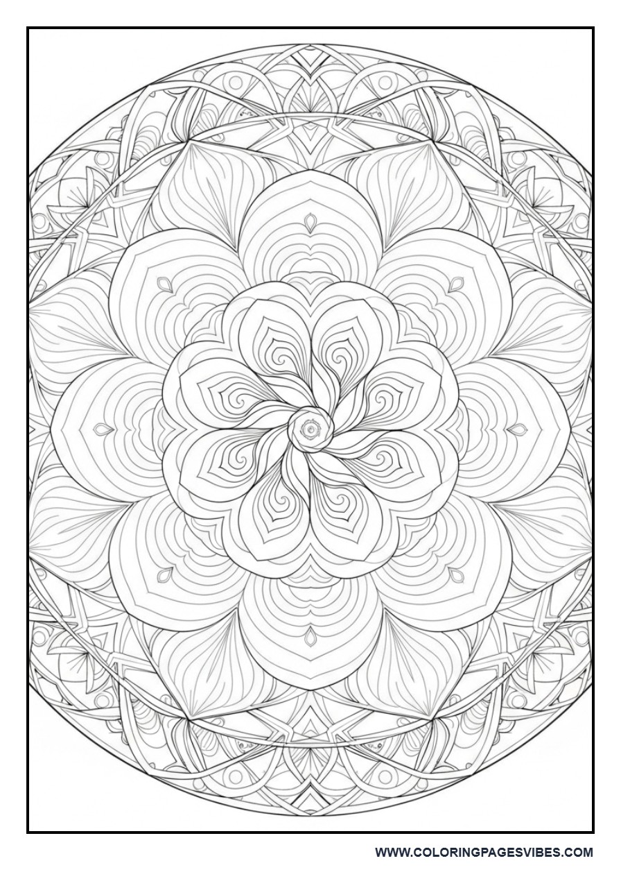 Rose Mandala Pattern