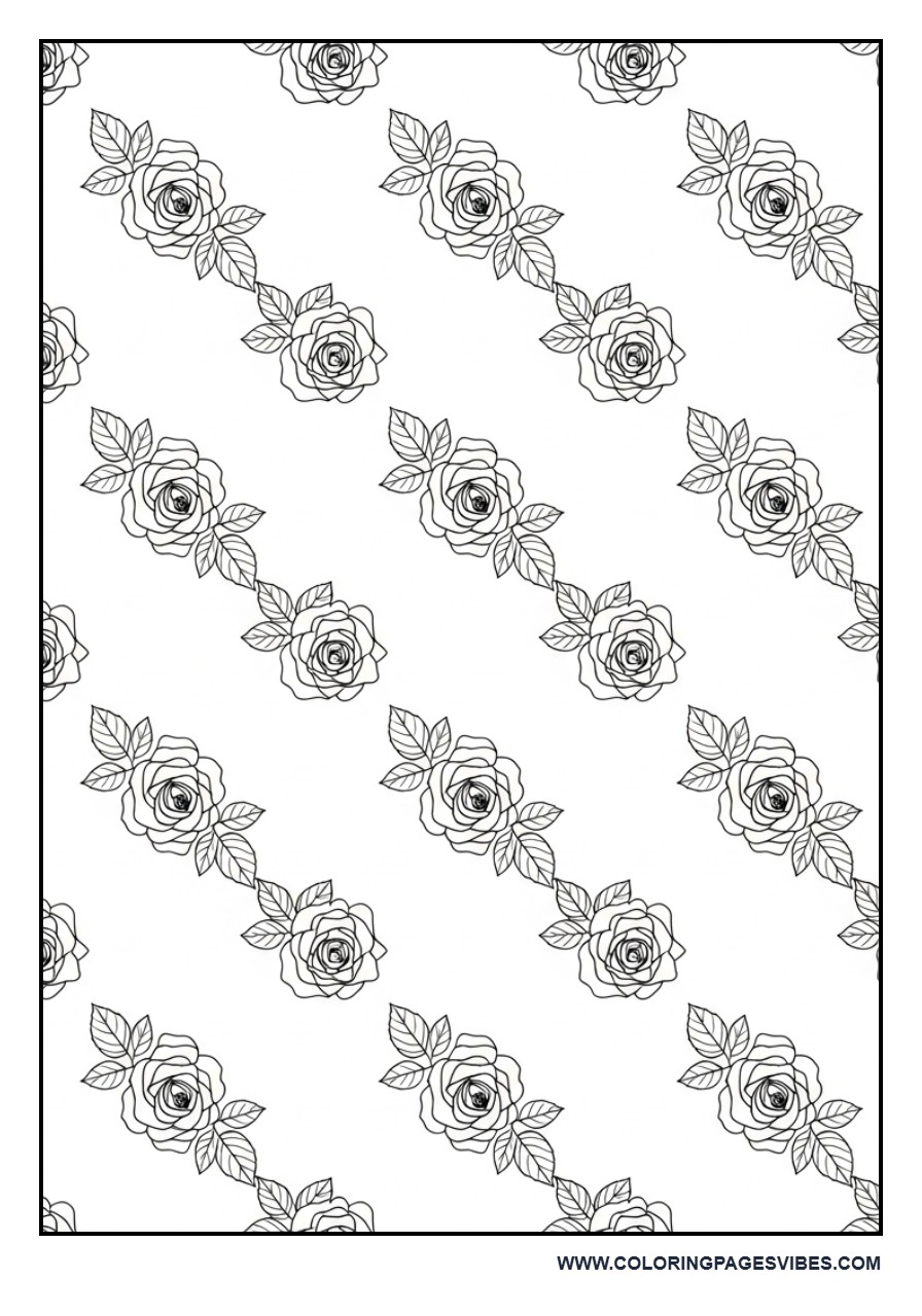 Rose Pattern Background