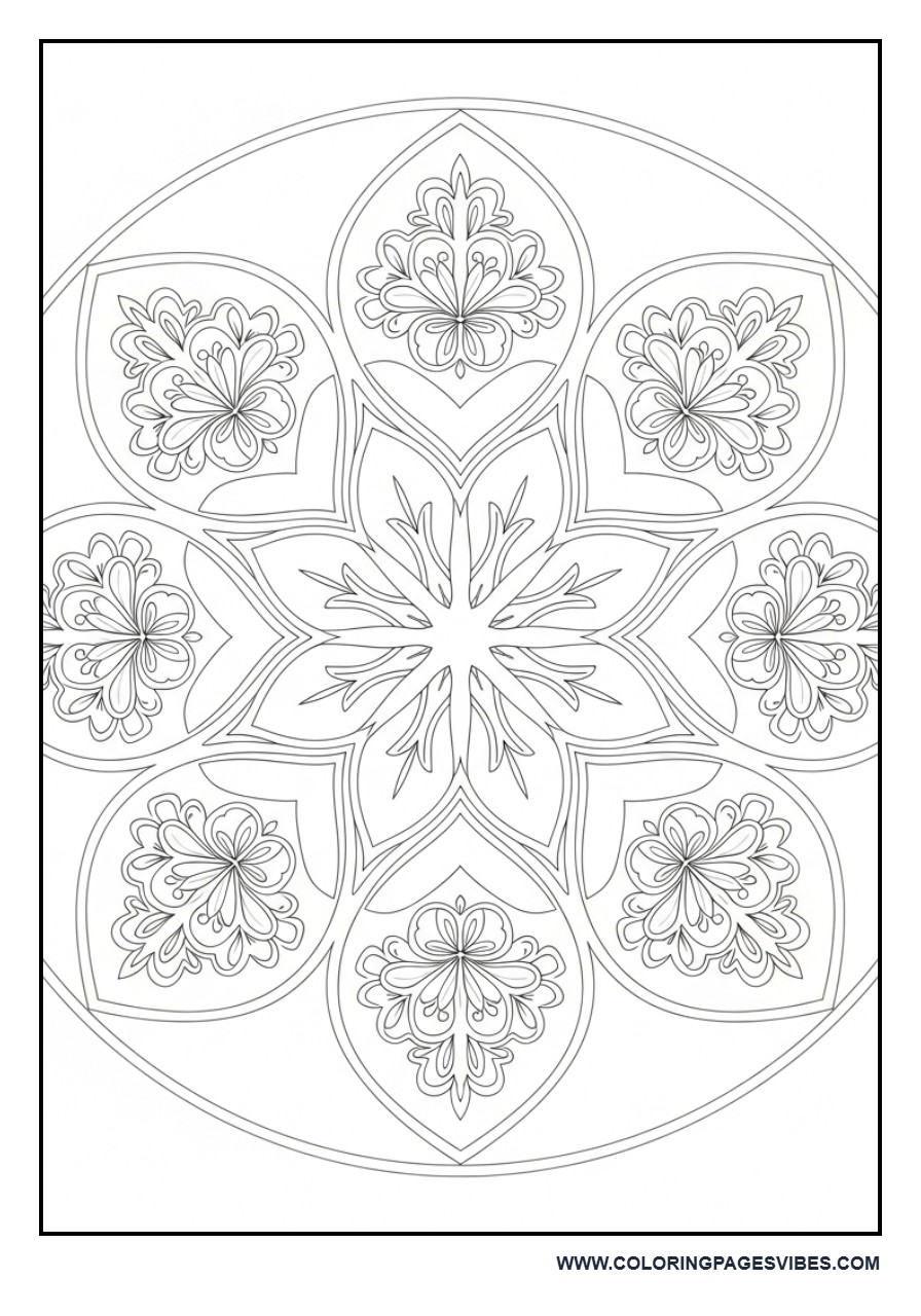 Simple Flower Mandala