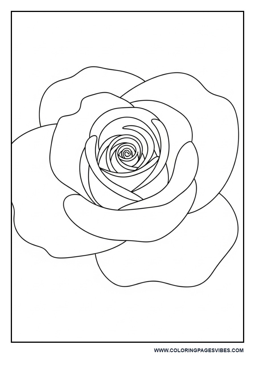 Simple Rose Outline