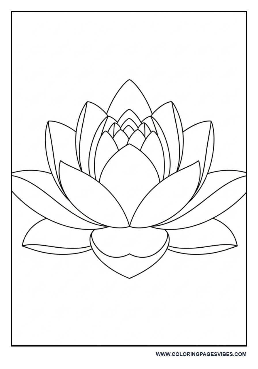 Single Lotus (Simple Style)
