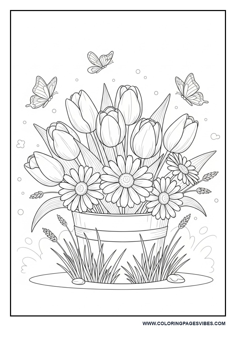 Spring Flower Arrangement