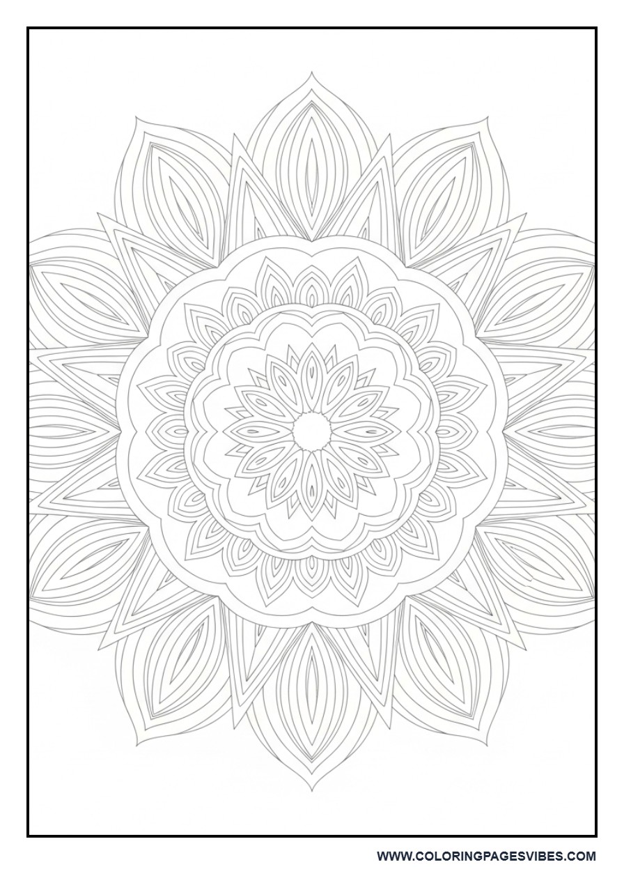 Sunflower Mandala