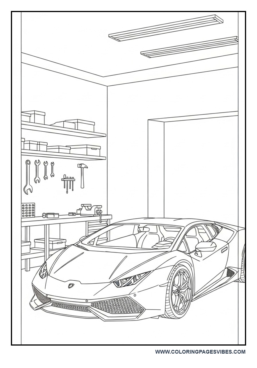 Lamborghini Dream Garage Scene